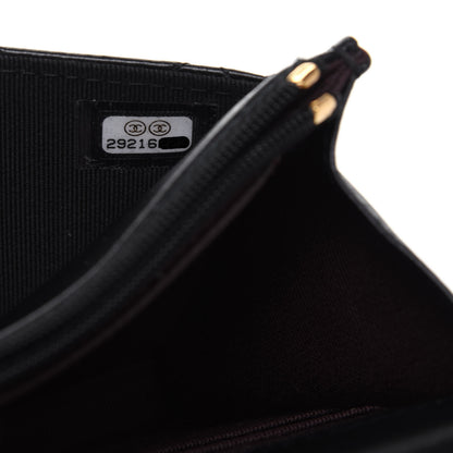 Chanel Lambskin Quilted Wallet On Chain WOC Black 8 of 15