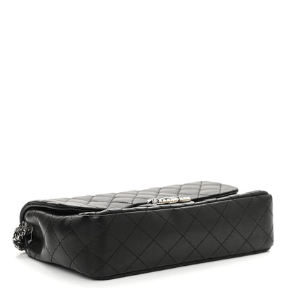 Chanel Lambskin Quilted Medium Westminster Pearl Flap Black 4 of 11