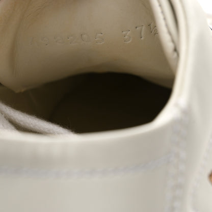 Gucci Calfskin Bee Star Embroidered Sylvie Web Ace Sneakers 37.5 White 11 of 11