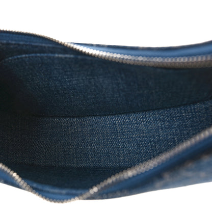 Celine Denim Triomphe Ava Shoulder Bag Blue 5 of 7