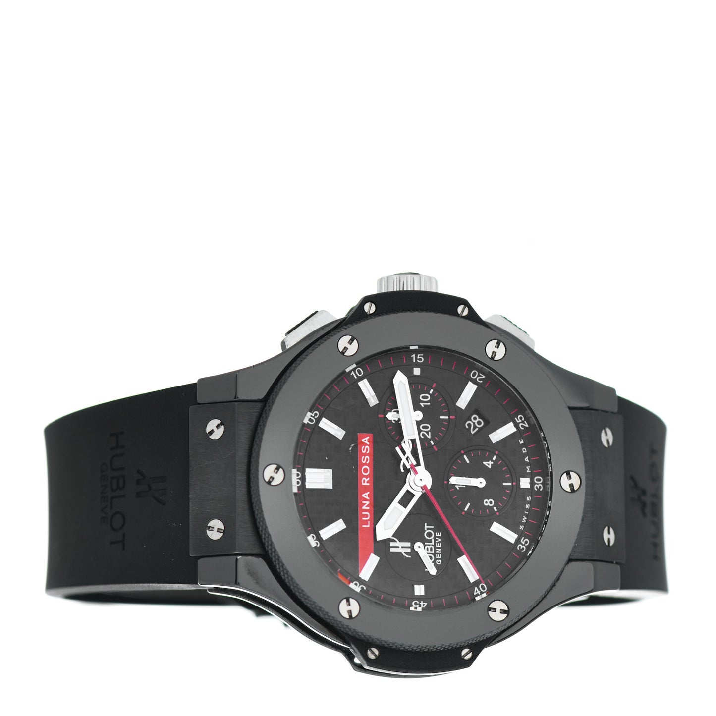 Ceramic Carbon Rubber 44mm Big Bang Luna Rossa Limited Edition Automatic Watch Black 301.CM.131.RX.LUN06