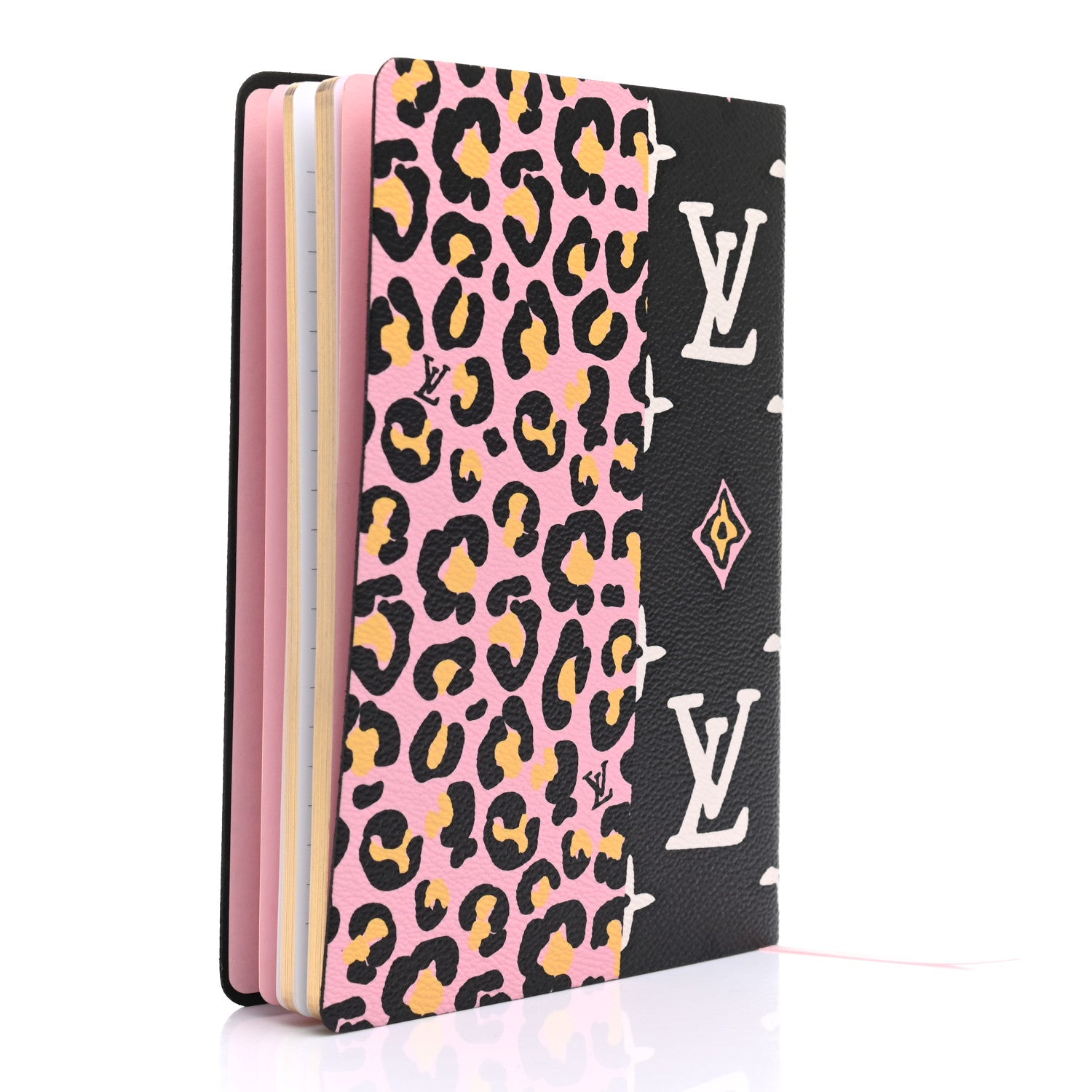 Louis Vuitton Monogram Wild At Heart Clemence Notebook Black 3 of 6