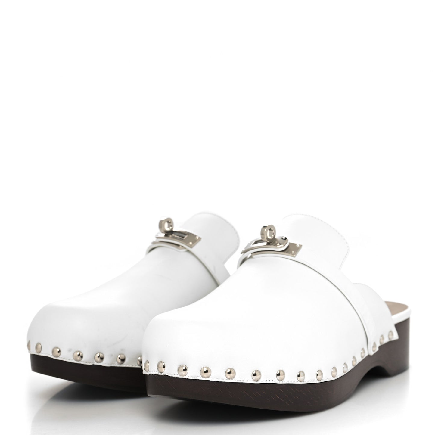 Calfskin Carlotta Mules 41 White