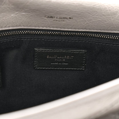 Saint Laurent Crinkled Calfskin Matelasse Monogram Medium Niki Chain Satchel Fog 7 of 12
