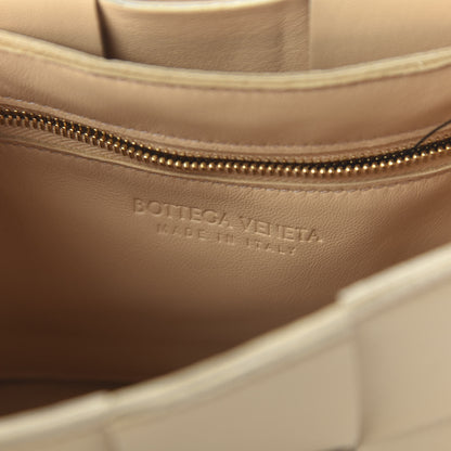 Bottega Veneta Lambskin Maxi Intrecciato Cassette Crossbody Bag Nude 8 of 9