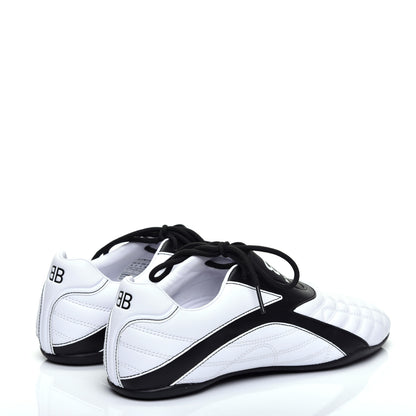Balenciaga Matte Calfskin Womens Zen Sneaker 39 White Black 4 of 9