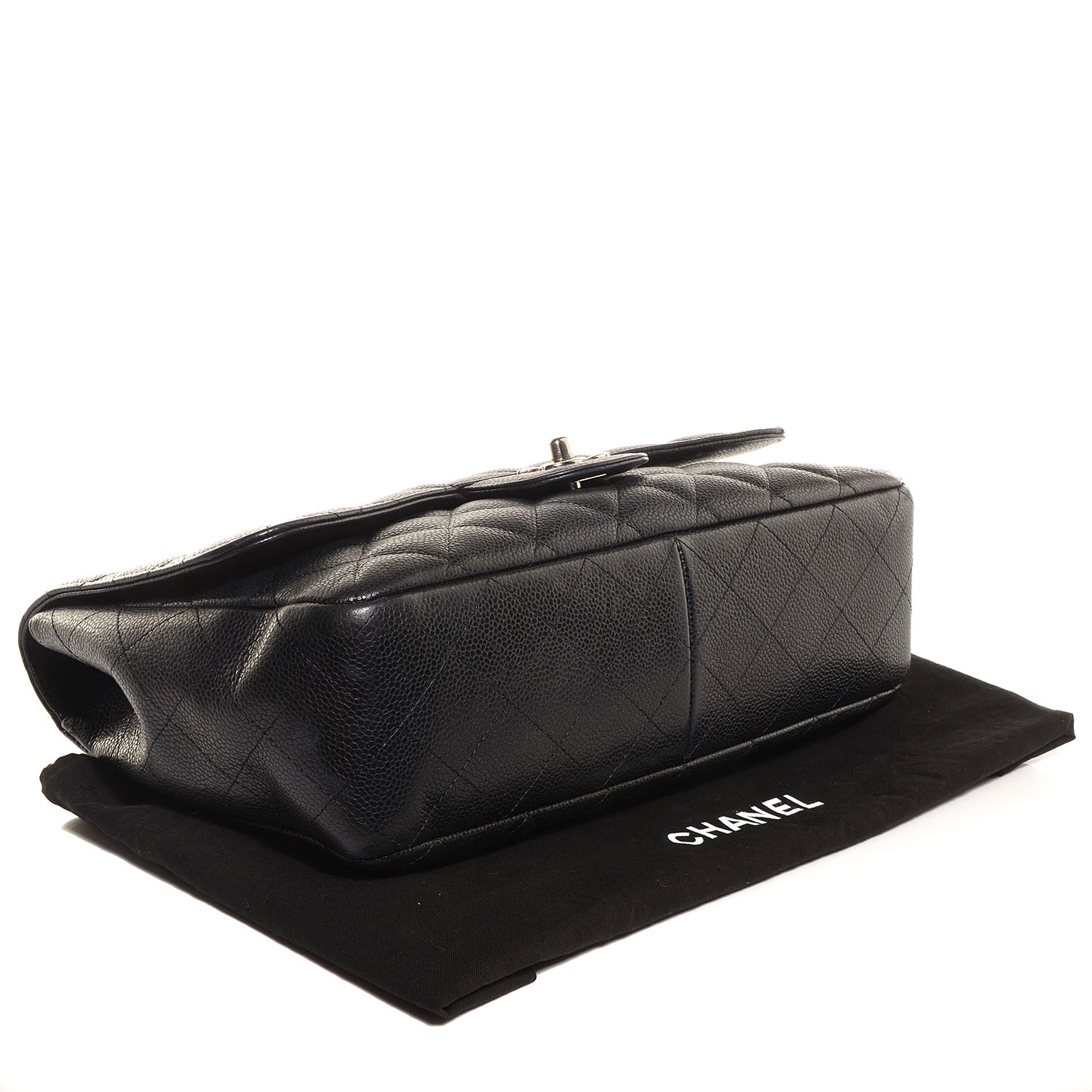 Chanel Caviar Jumbo Single Flap Black 4 of 7