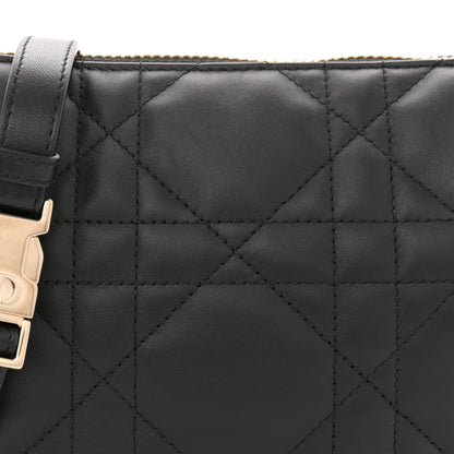 Christian Dior Lambskin Cannage Small Dior Vibe Hobo Bag Black 8 of 10
