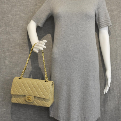 Chanel Lambskin Medium Double Flap Beige 2 of 12