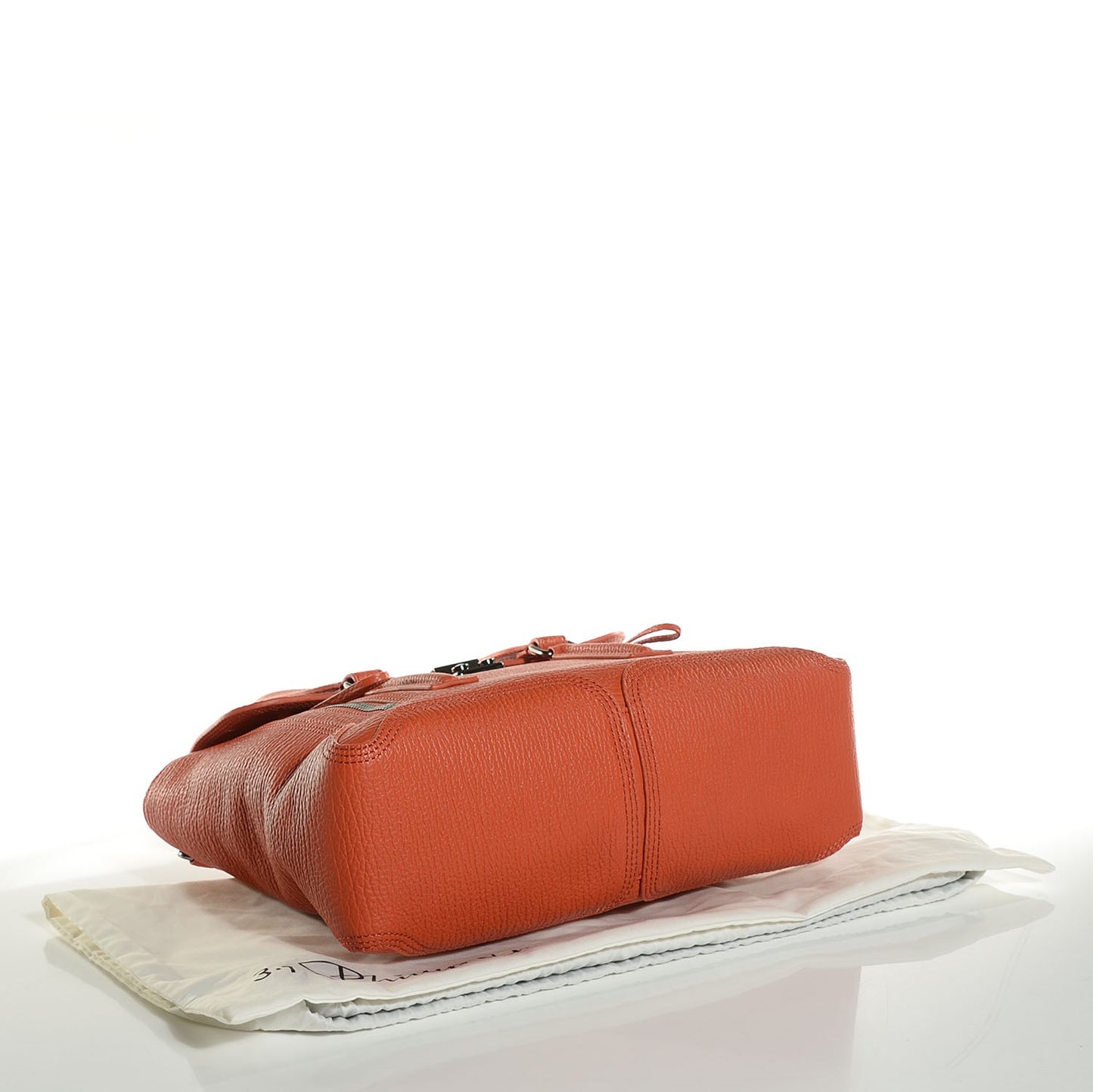 3.1 Textured Calfskin Medium Pashli Satchel Persimmon