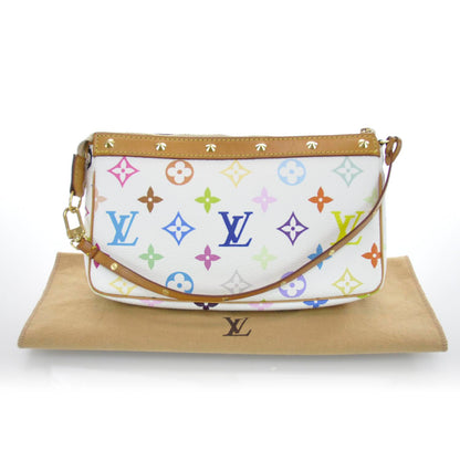 Louis Vuitton Monogram Multicolor Pochette Accessories White 8 of 10