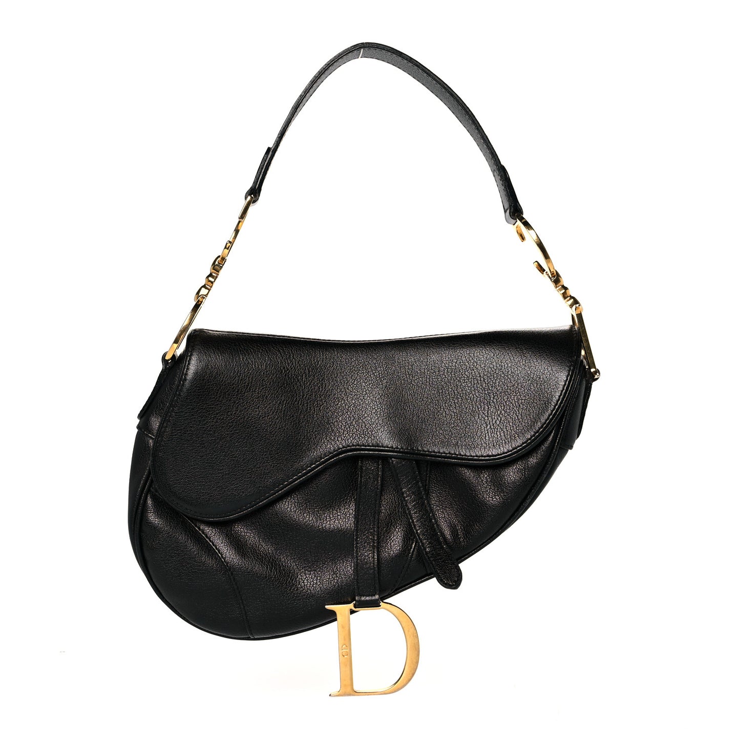 Calfskin Saddle Bag Black