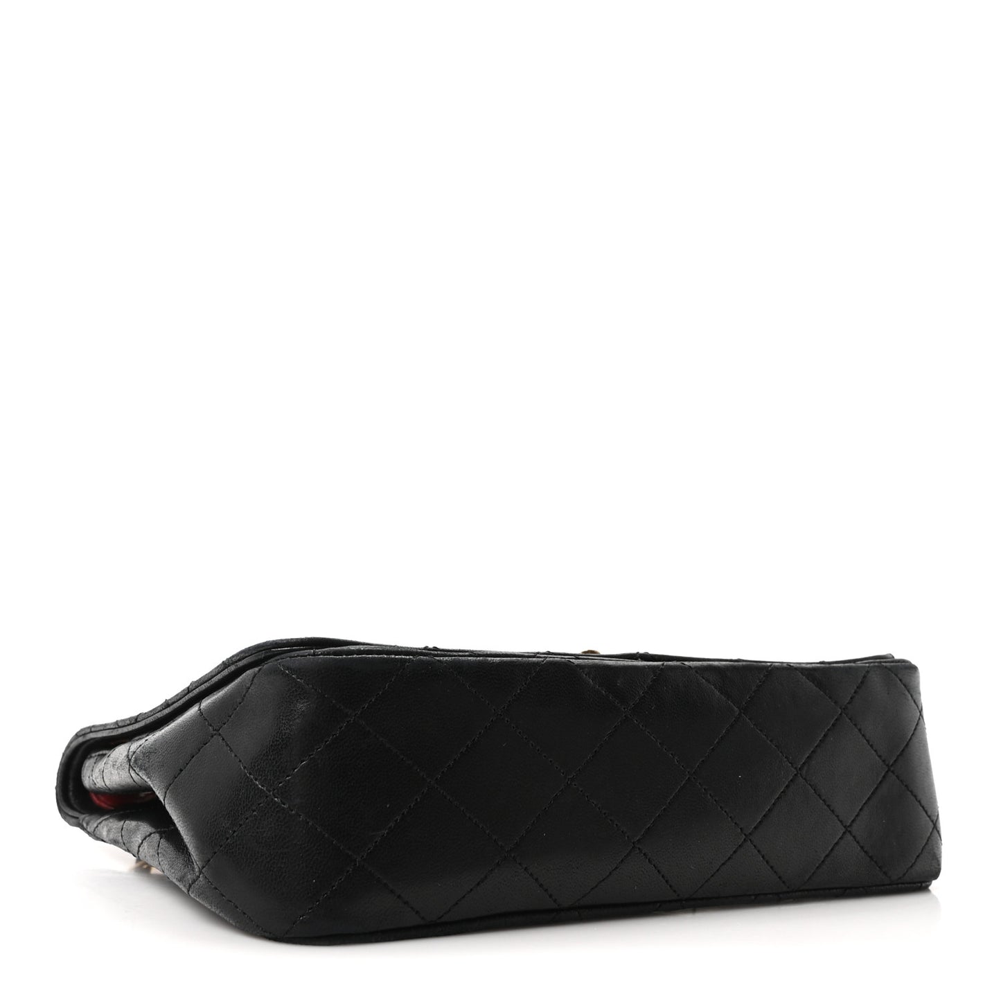 Lambskin Quilted Small Single Flap Black
