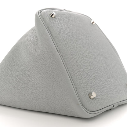 Hermes Taurillon Clemence Picotin Lock 22 MM Bleu Pale 9 of 11