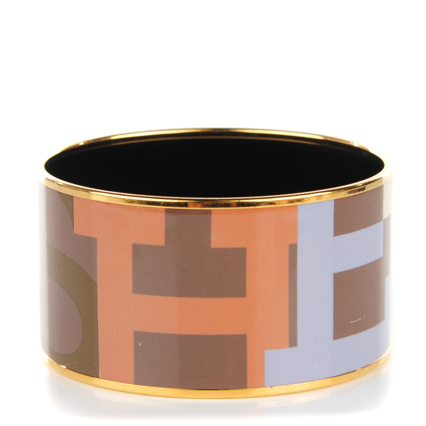 Enamel Printed Capitales Extra Wide Bracelet 65