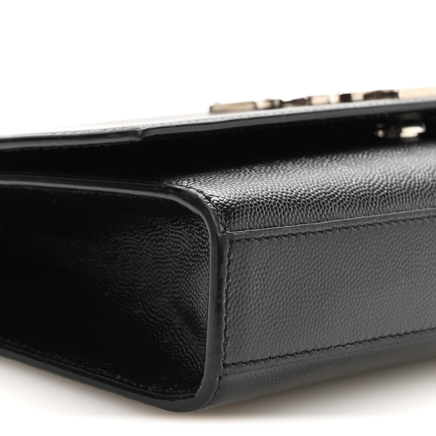 Saint Laurent Grain De Poudre Medium Classic Monogram Kate Satchel Black 9 of 10