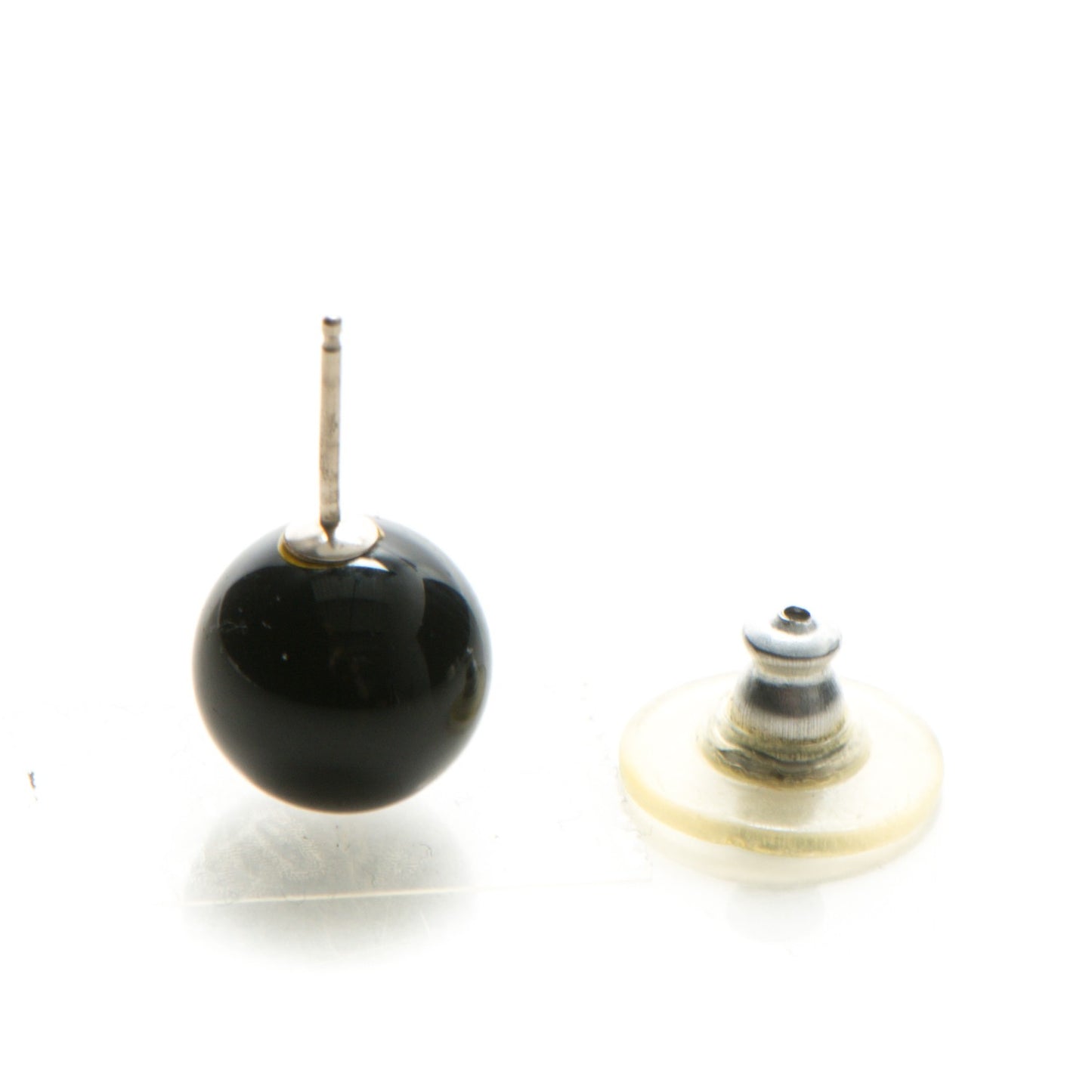 Sterling Silver Black Onyx 10mm Ziegfeld Earrings