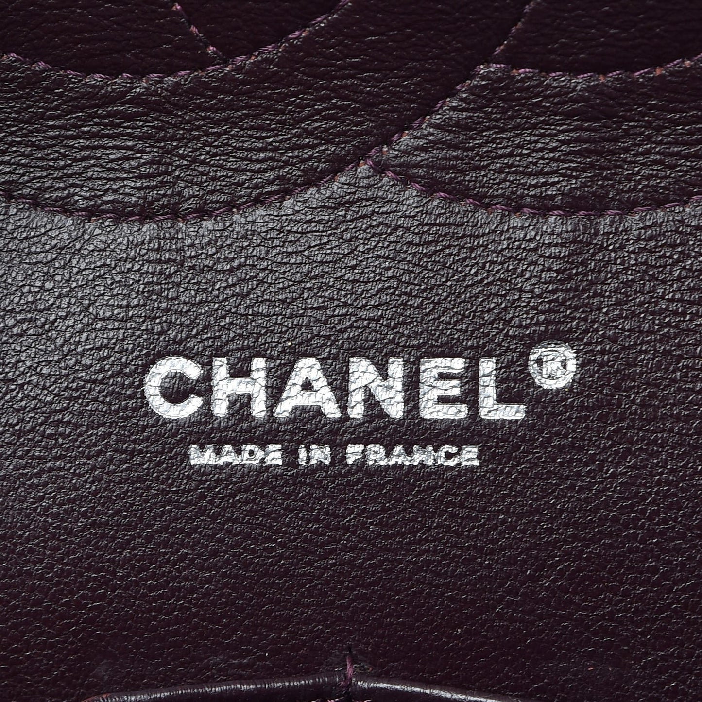 Lambskin Quilted Jumbo Double Flap Dark Purple