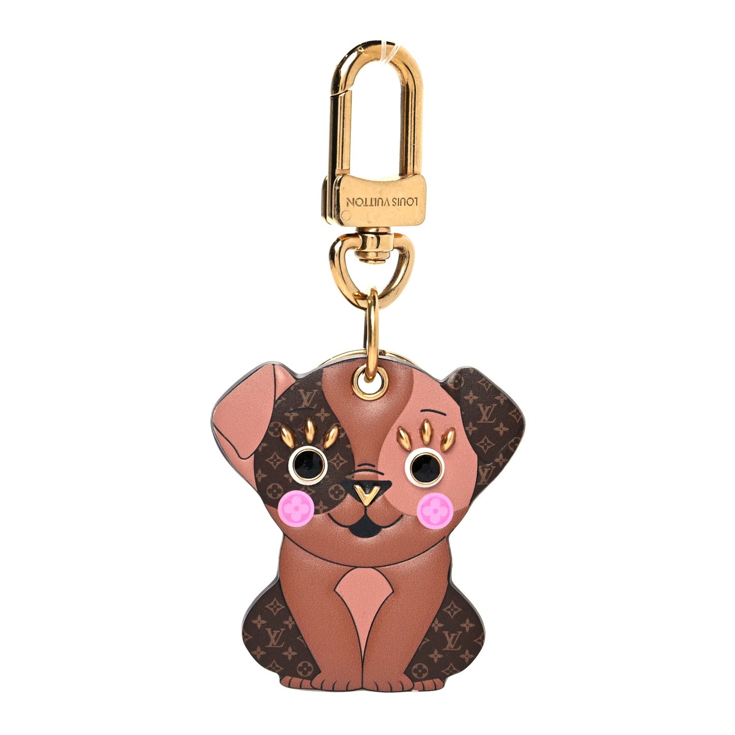 Monogram Puppy Bag Charm Key Holder