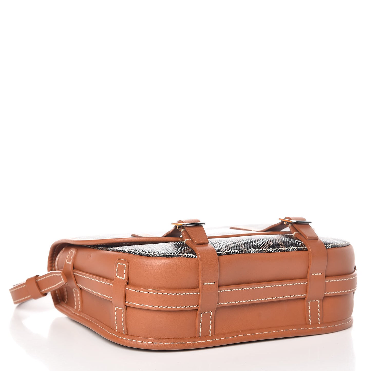Goyardine Belvedere PM Messenger Bag Black Gold