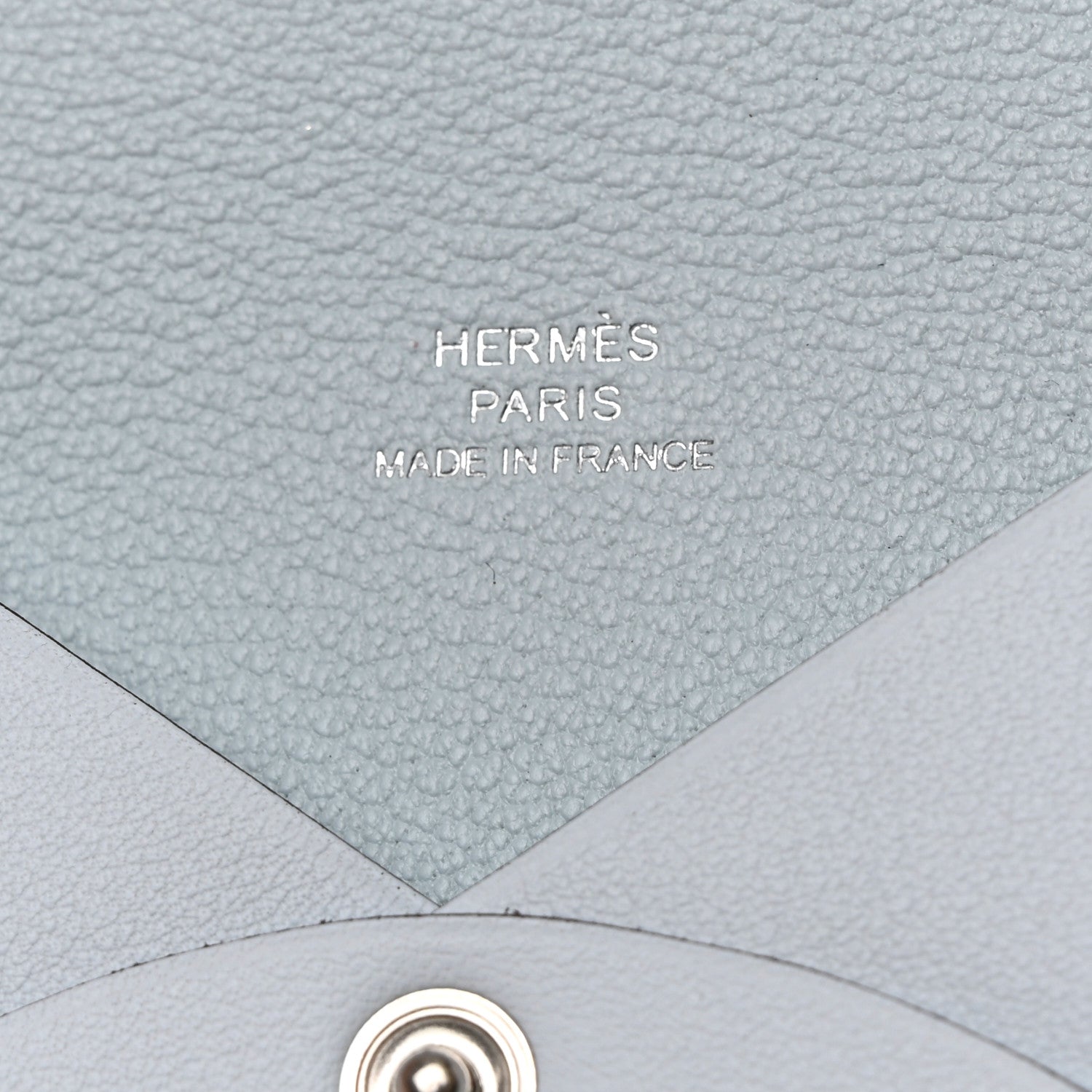 Hermes Swift Printed Calvi Card Case Bleu Brume 6 of 8