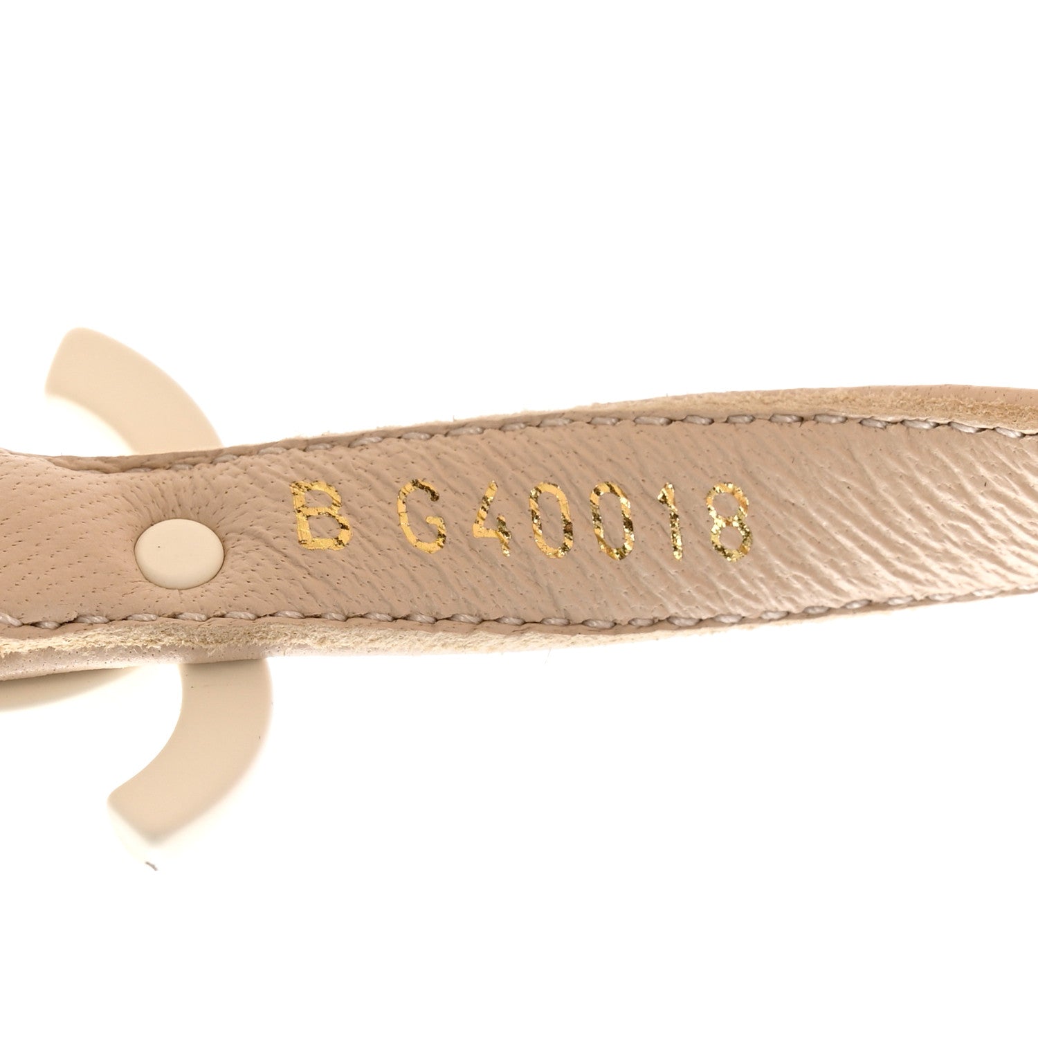 Chanel Lambskin CC Thong Sandals 39 Ivory 6 of 9