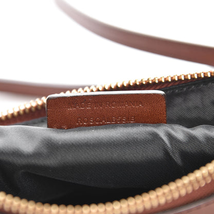 Burberry House Check Bridle Calfskin Peyton Crossbody Tan 7 of 9