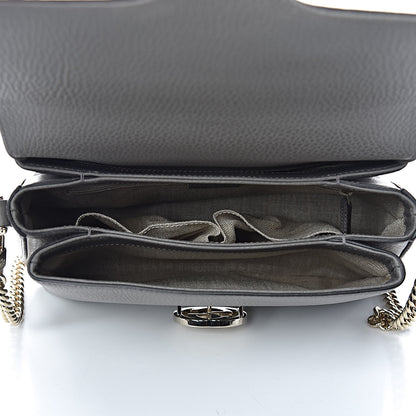 Gucci Dollar Calfskin Interlocking G Top Handle Shoulder Bag Loess 4 of 11