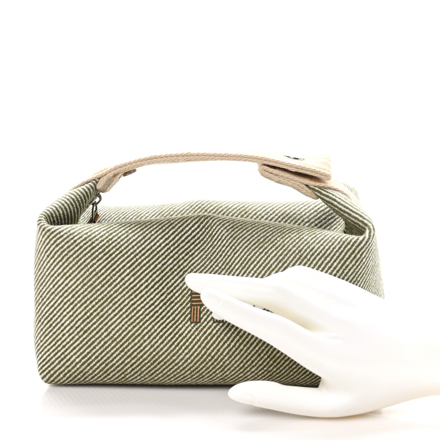 Hermes Wool Small Bride-A-Brac H Natte Pouch Vert Foret 2 of 9