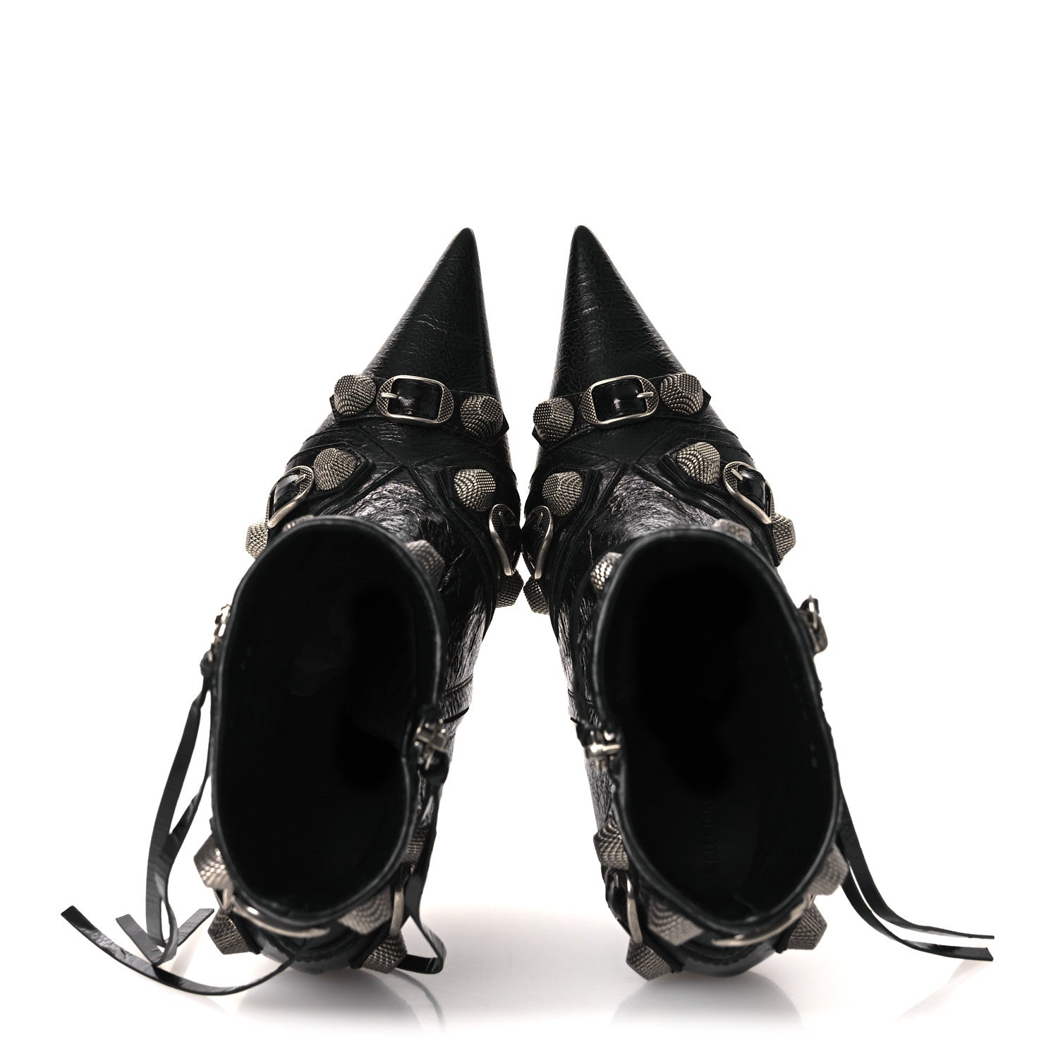 Balenciaga Agneau Arena Cagole 90mm Ankle Boots 38 Black 2 of 11
