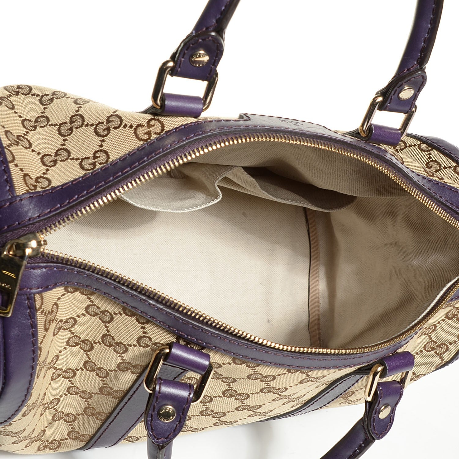 Gucci Monogram Medium Joy Boston Purple 14 of 18