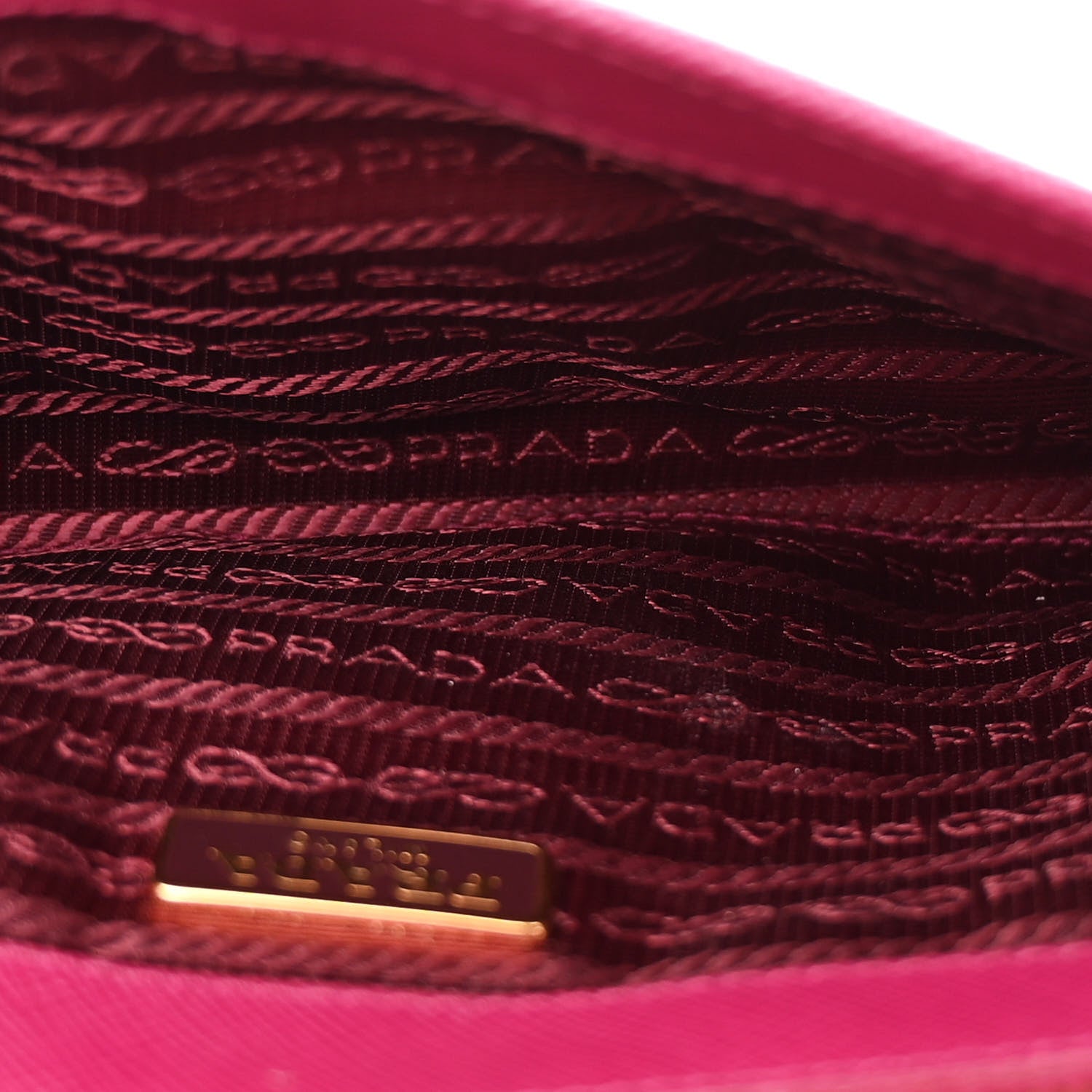 Prada Saffiano Lux Sound Wallet On Chain Ibisco 5 of 15