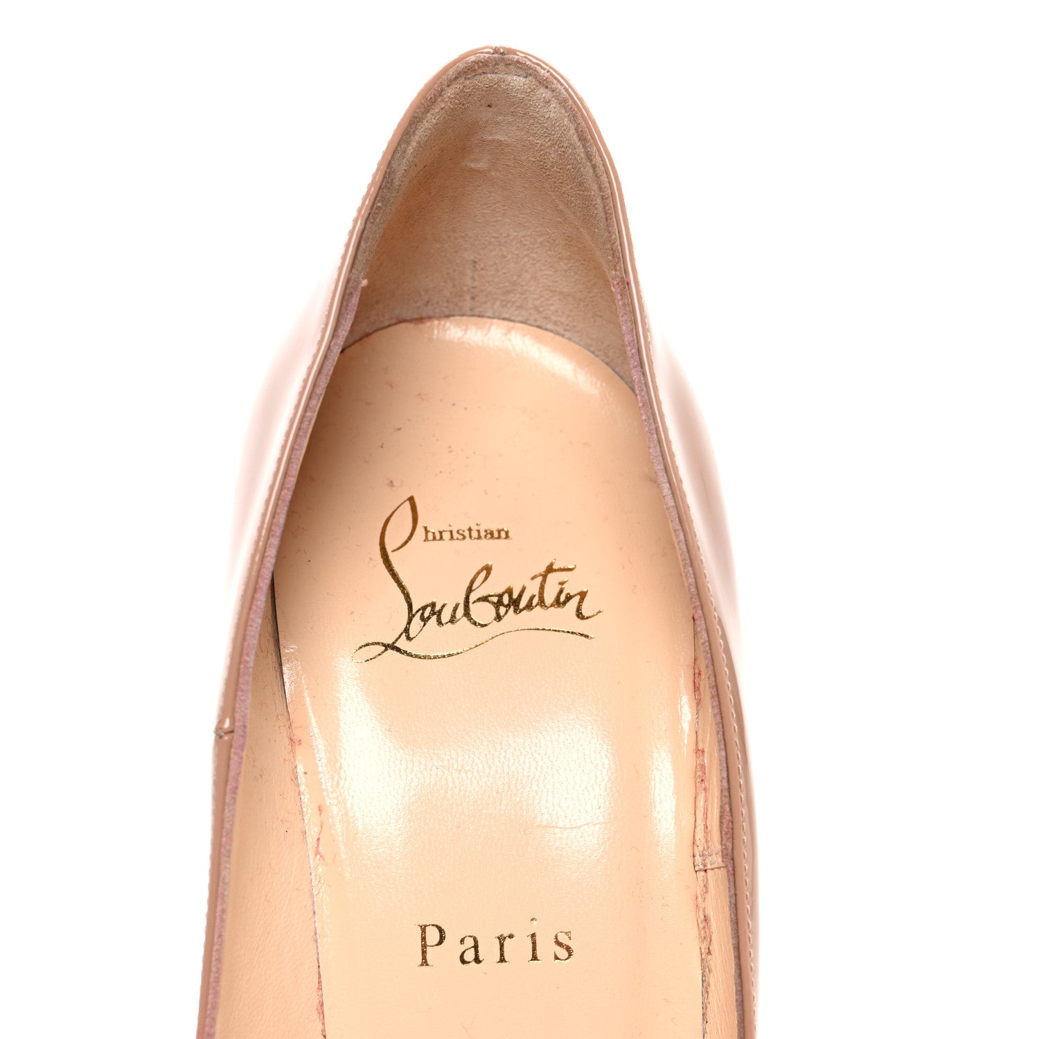 Christian Louboutin Patent So Kate 120 Pumps 37.5 Nude 9 of 11