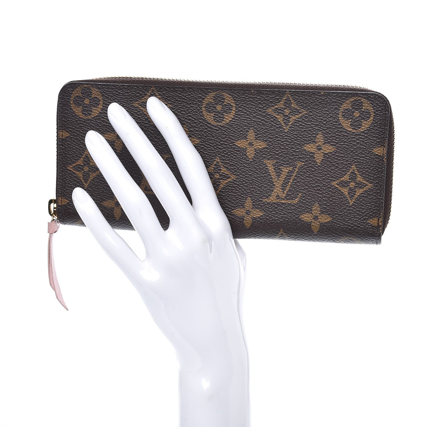 Louis Vuitton Monogram Clemence Wallet Rose Ballerine 2 of 7