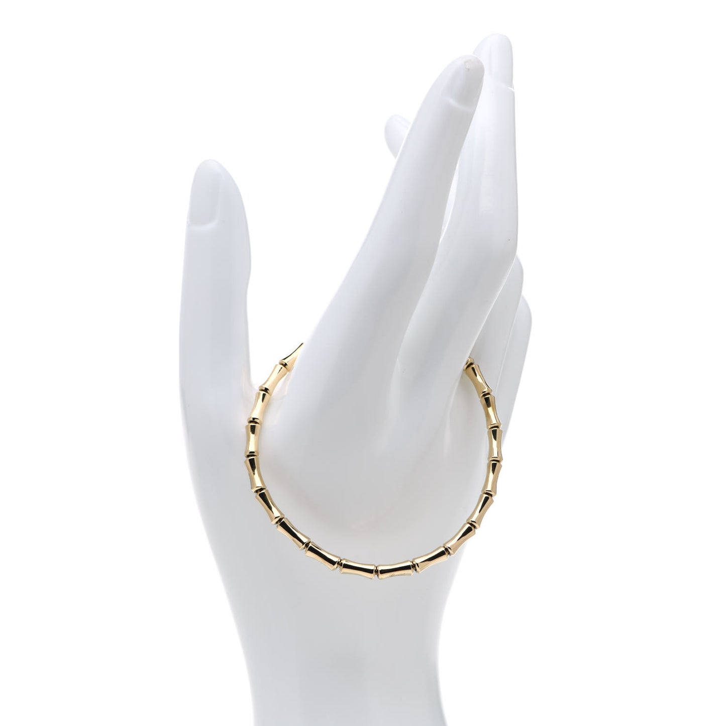 18K Yellow Gold Small Bamboo Spring Bracelet 18