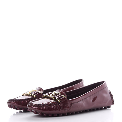 Louis Vuitton Patent Calfskin Oxford Loafers 34 Rouge Fauviste 3 of 10