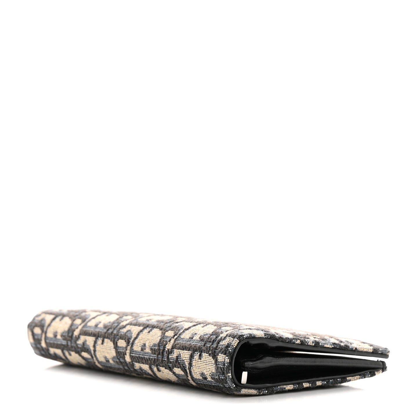 Oblique Long Vertical Wallet Blue Multicolor