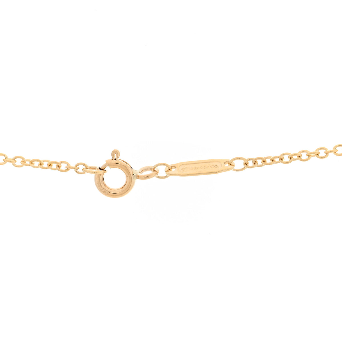 Tiffany 18K Yellow Gold Diamond Knot Necklace 5 of 5