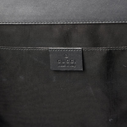 Gucci X SEGA Calfskin GUCCY Stars Portfolio Bag Black Gold 5 of 10