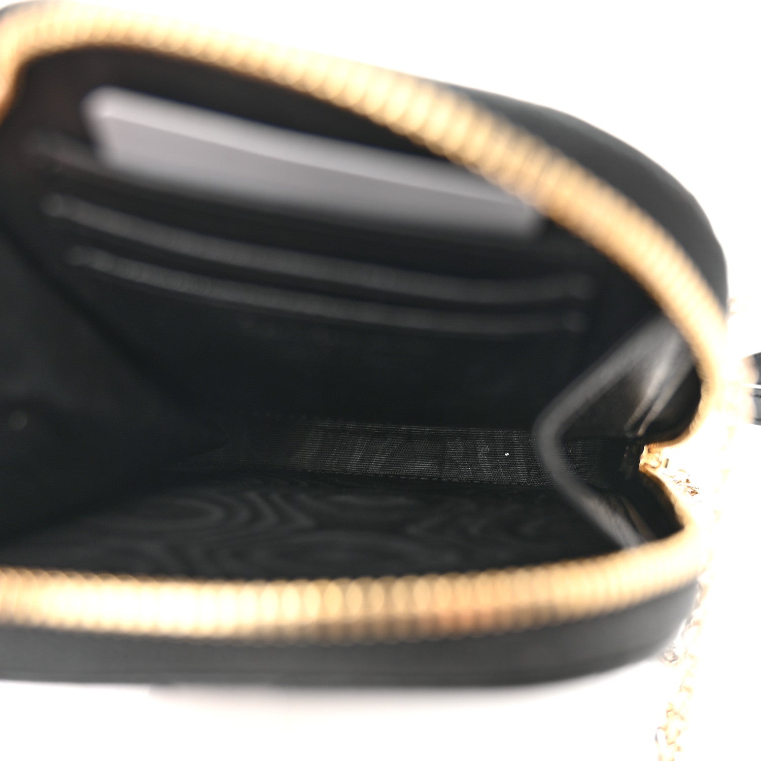 Christian Dior Lambskin Cannage Lady Dior Phone Holder Black 5 of 10