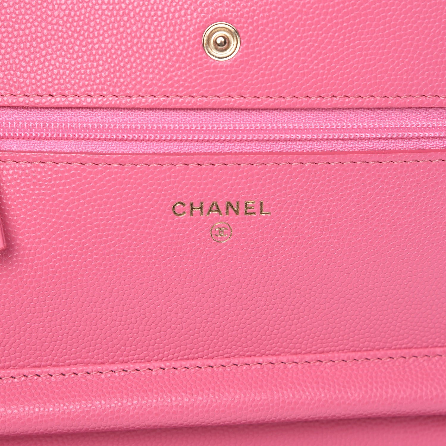 Chanel Caviar Quilted Wallet on Chain WOC Pink 6 of 11