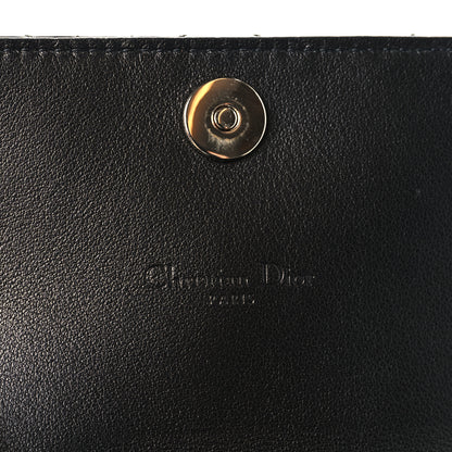 Christian Dior Patent Cannage Mini Pouch on Chain Black 6 of 11