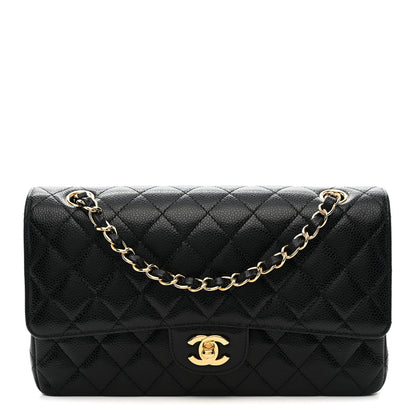 Chanel Caviar Quilted Medium Double Flap Black 1 of 10