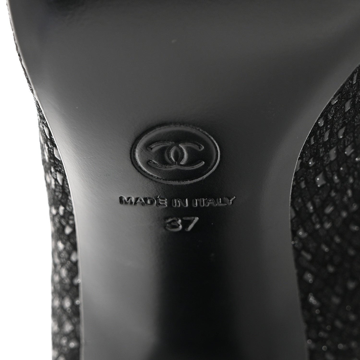Chanel Fan Goatskin Grosgrain Gabrielle Cap Toe Short Boots 37 Black 8 of 9