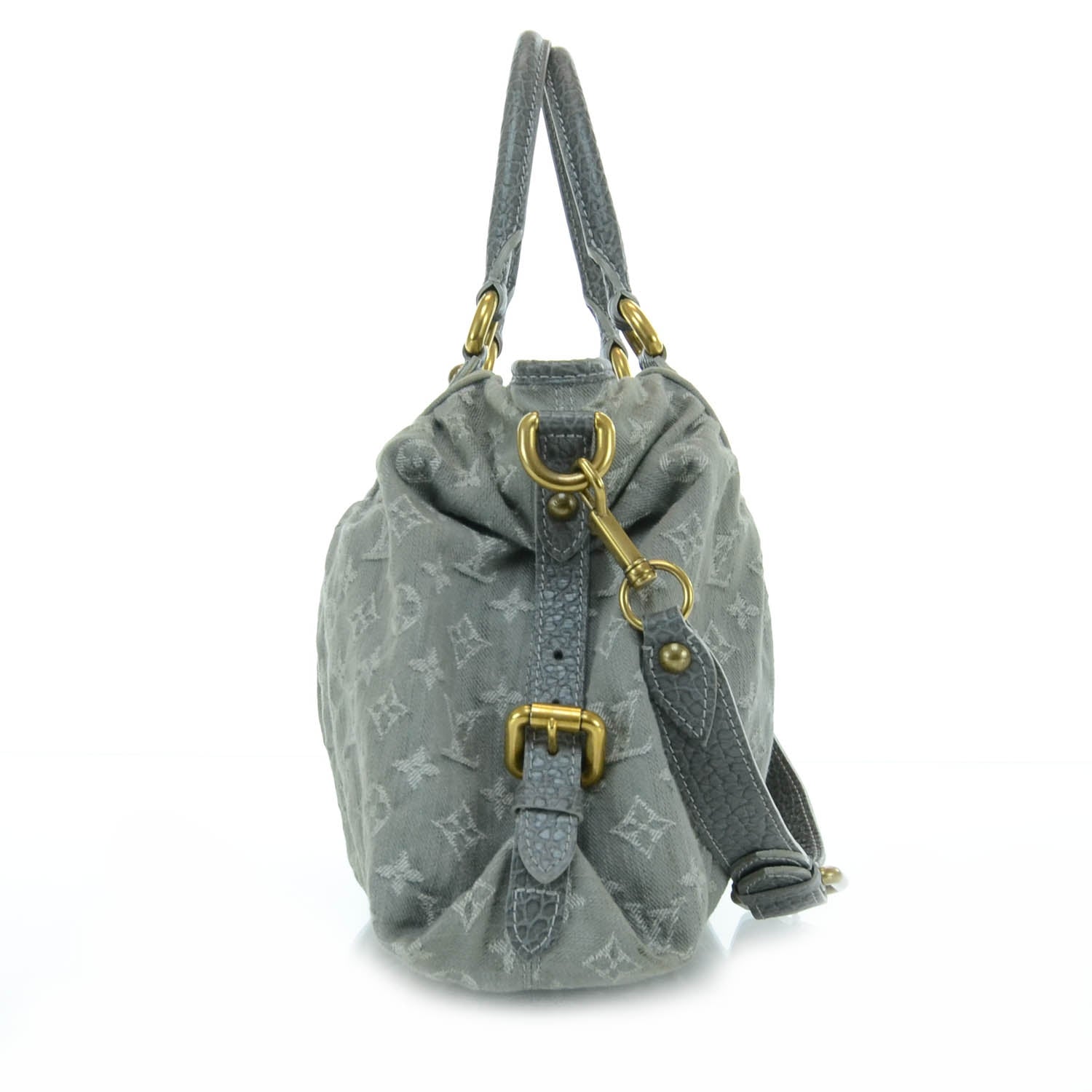 Louis Vuitton Denim Neo Cabby MM Grey 5 of 11