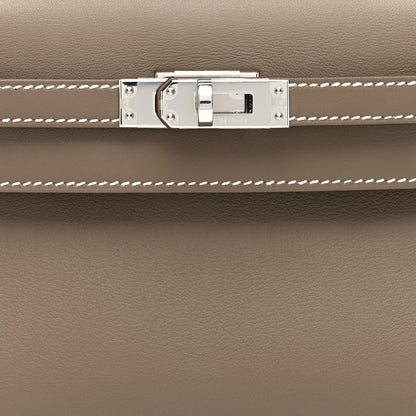 Hermes Swift Kelly Pochette Clutch Etoupe 8 of 11