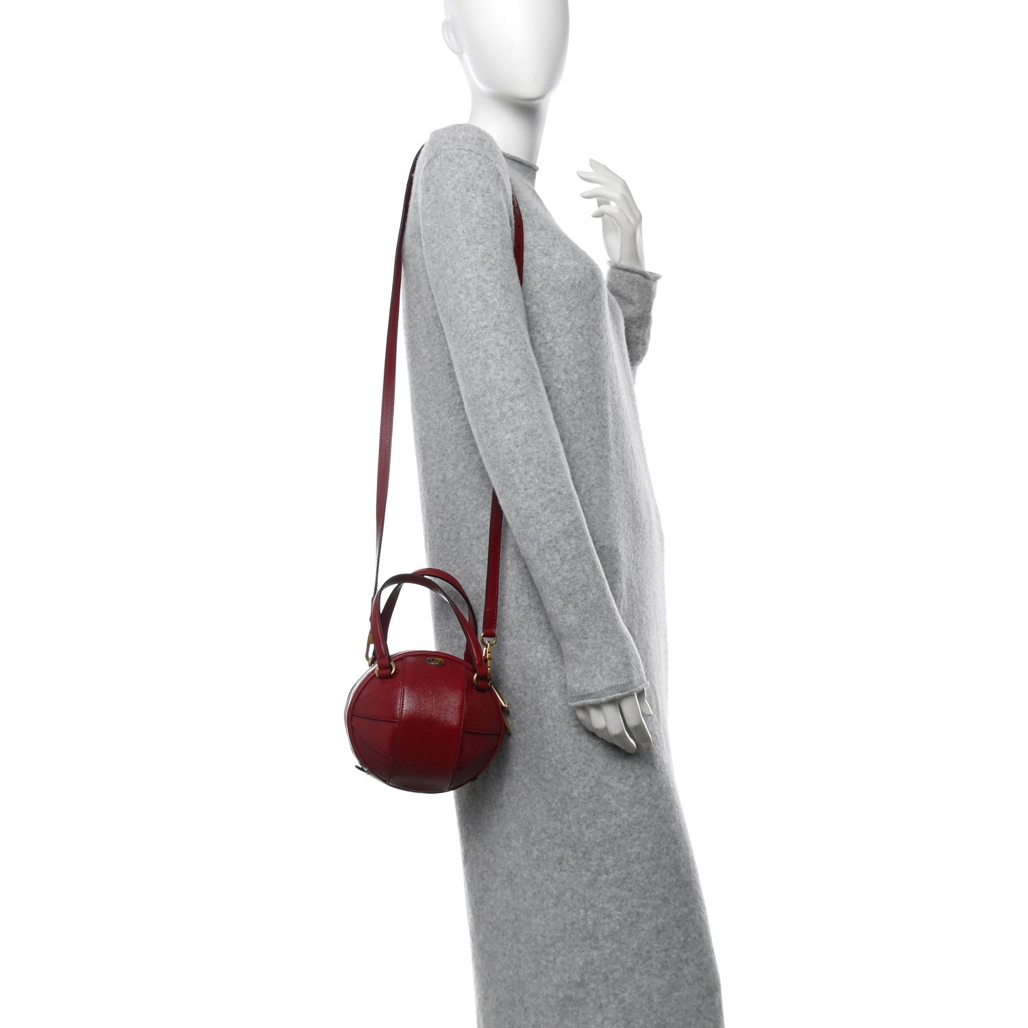 Gucci Piuma Lux Energy Mini Tifosa Basketball Shaped Shoulder Bag Romantic Cerise 2 of 10