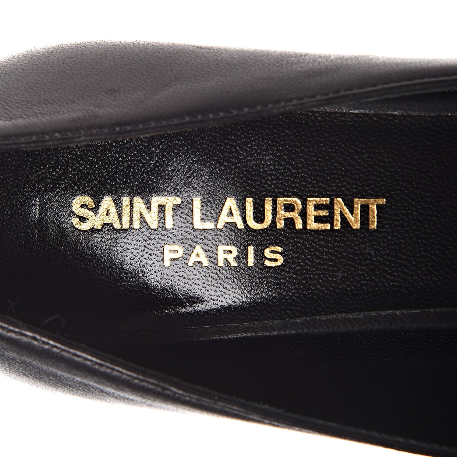 Saint Laurent Leather Classic Paris 80 Cap Toe Escarpin Pumps 34.5 Black 11 of 22