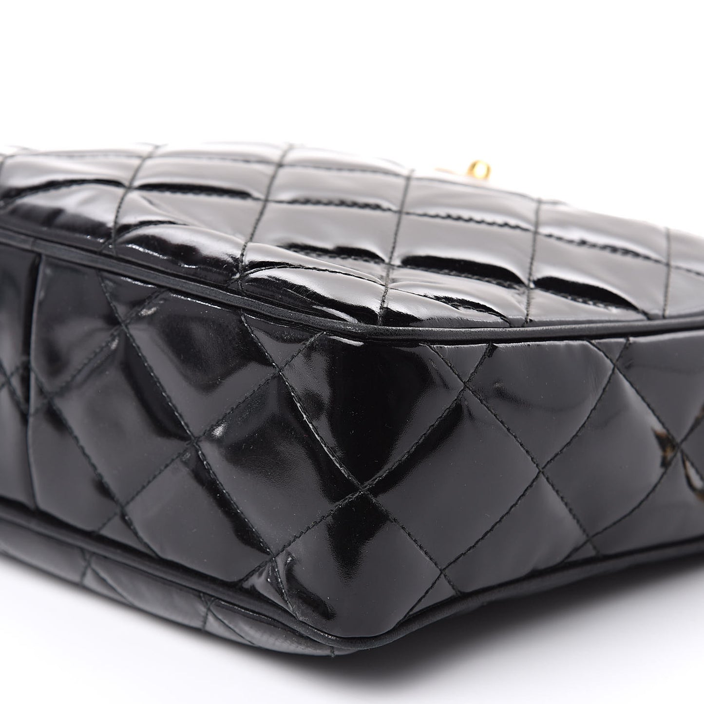 Patent Quilted Camera Case Black