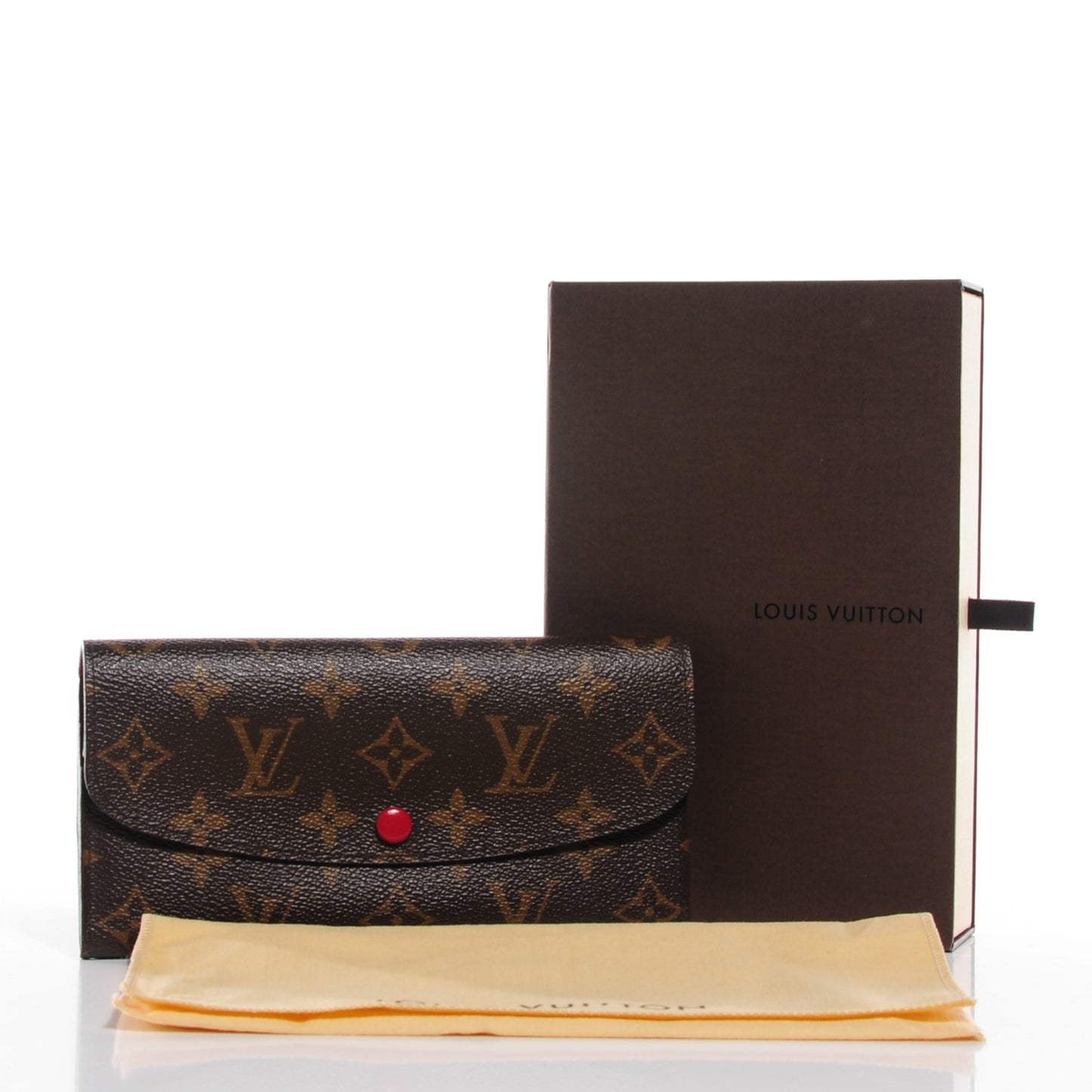 Monogram Emilie Wallet Red